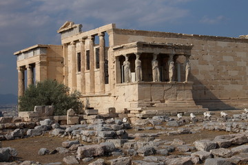 Acropole, Parthénon, ancien temple d'Athéna, Pandroséion,Athènes,Grèce
