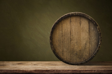 background of barrel wood,