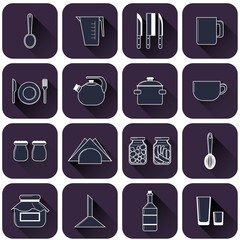 set of different kitchenware