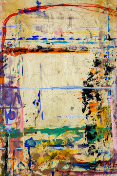 Old used an easel in art school © Vladimir Yusupov