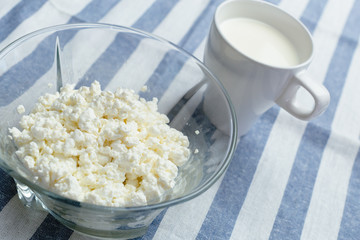 milk, cottage cheese - dairy products