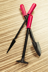 composition of garden tools