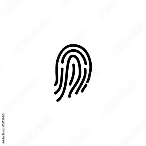 "Finger print, vector illustration" Stock image and royalty-free vector