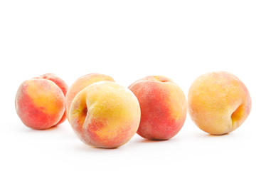 Peach isolated on white background