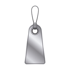 Fototapeta premium Silver label icon. Tag element banner badge card and product theme. Isolated design. Vector illustration