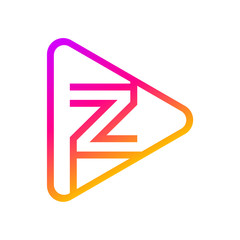Letter Z Multimedia and Play logo design