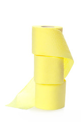 toilet paper isolated on white background