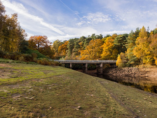 Fototapeta na wymiar Clough Bridge, Errwood reservoir, The Goyt Valley, Peak District, UK