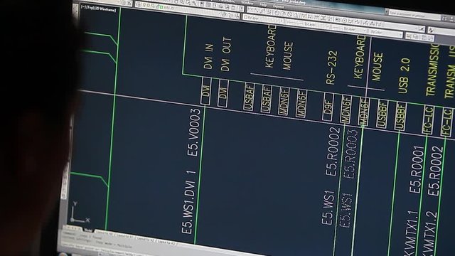 A person is working in a construction program