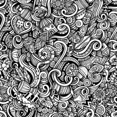 Cartoon hand-drawn doodles on the subject of Africa style theme