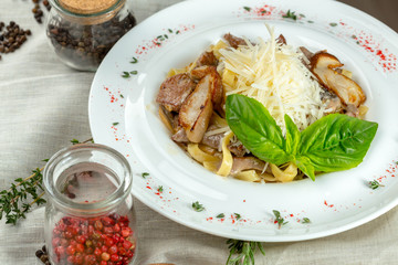 Pasta with mushrooms