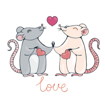 Rats in love.