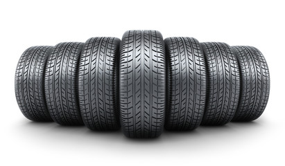 Row tire car © Vlad Kochelaevskiy