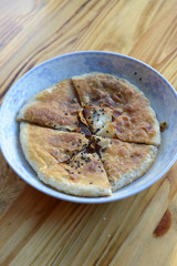 Chinese dessert red bean pancake