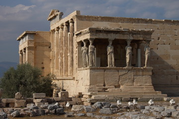 Obraz premium Acropole, Parthénon, ancien temple d'Athéna, Pandroséion,Athènes,Grèce