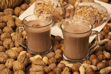 Tasty breakfast for two