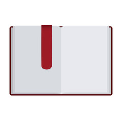 Book object icon. Education literature read and library theme. Isolated design. Vector illustration