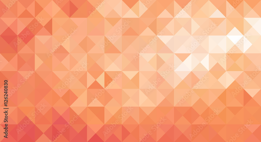 Poster soft orange low poly triangle sharp abstract background vector illustration design