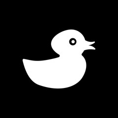 Duck icon. design. Toy and animal, Duck symbol. web. graphic. AI. app. logo. object. flat. image. sign. eps. art. picture - stock