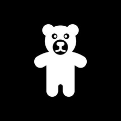 Bear icon. design. Toy, Bear symbol. web. graphic. AI. app. logo. object. flat. image. sign. eps. art. picture - stock