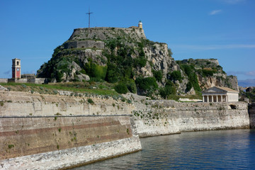 Fototapeta na wymiar Old Fortress, Corfu, Greece