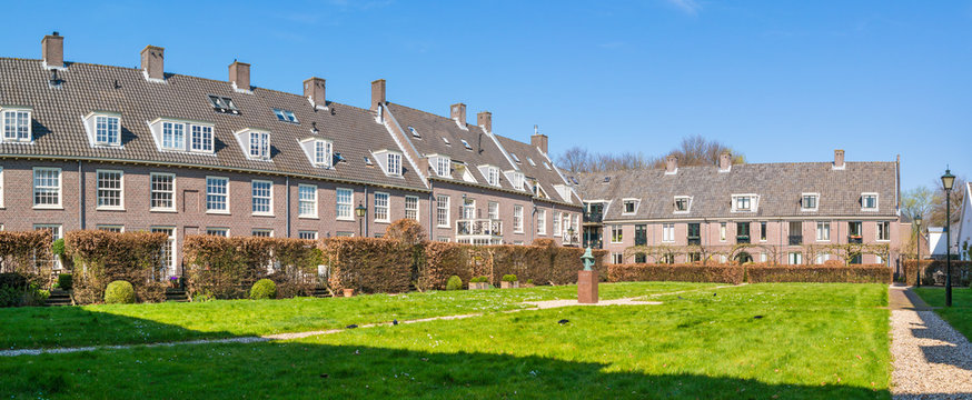 Comenius courtyard in Naarden, Netherlands