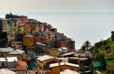 Colorful village of Manarola. Italy