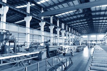 Obraz premium Aluminum alloy production workshop
