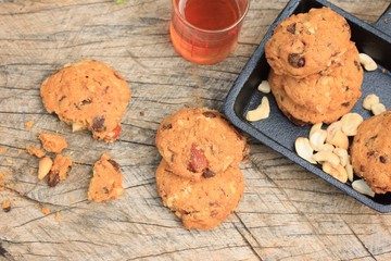 Cashew cookies with honey