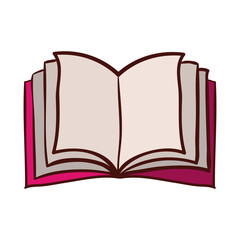 Book object icon. Education literature read and library theme. Isolated design. Vector illustration