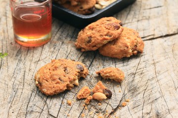 Cashew cookies with honey