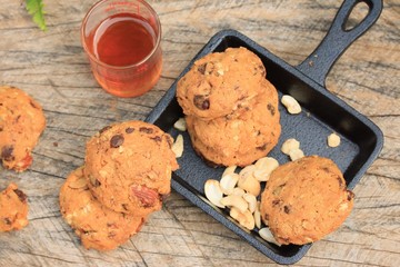Cashew cookies with honey