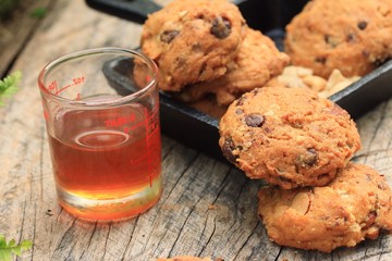 Cashew cookies with honey