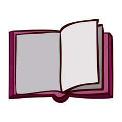 Book object icon. Education literature read and library theme. Isolated design. Vector illustration