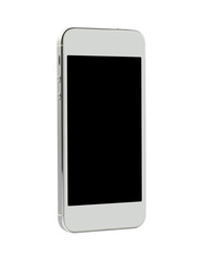 Mobile phone isolated on white background