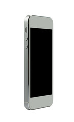 Mobile phone isolated on white background
