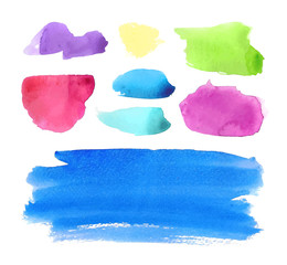 Watercolor design elements