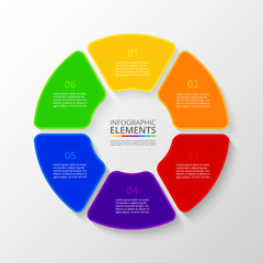 Vector business template for presentation.