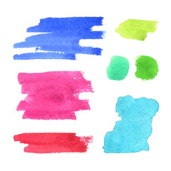 Watercolor design elements