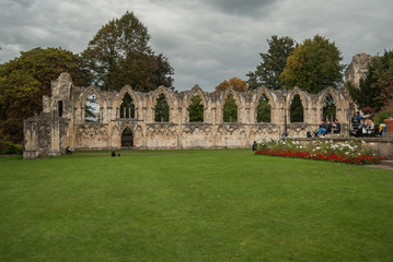 Fototapeta na wymiar St Mary's Abbey, York, United Kingdom 