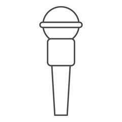microphone con. Broadcasting news technology media and communication theme. Isolated design. Vector illustration