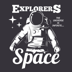 Astronaut Vector Illustration.