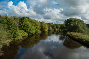 Fototapeta na wymiar River Celder, Wakefield, England