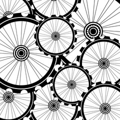 Naklejki  road and mountain bike wheels and tires pattern