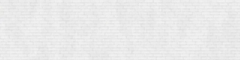 Foto op Plexiglas Background texture of white brick wall © angelo sarnacchiaro