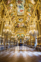 Opera garnier from inside in paris