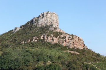 Fototapeta na wymiar Rock of Solutre, Burgundy, France 