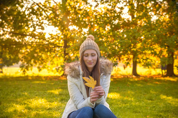 frau im frühling