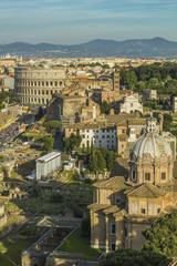 Fototapeta na wymiar Colosseum in the evening light