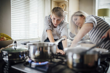 Helping Mum with the Cooking
